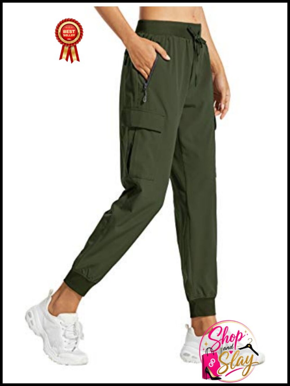 Libin Women's Hiking Cargo Pants Quick Dry Joggers